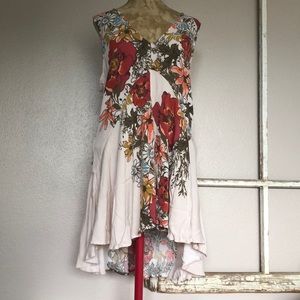 Free People Backyard Party Printed Dress